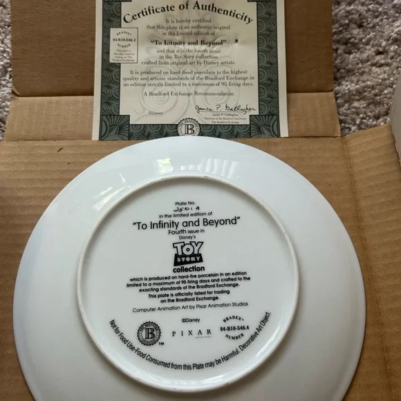 1996 Toy Story Bradford Exchange Collectors Plates - Picture 10 of 13